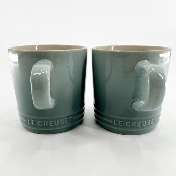 Le Creuset Set of Two Light Blue Coffee Mugs - Picture 3 of 5